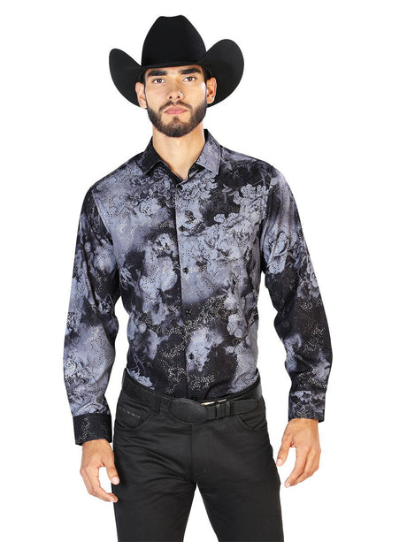 Black Casual Long Sleeve Shirt 43849 - BELLEZA'S - Black Casual Long Sleeve Shirt 43849 - CABALLERO - 04384901