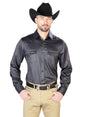 Black Casual Long Sleeve Shirt 43966 - BELLEZA'S - Black Casual Long Sleeve Shirt 43966 - Mens Shirt - 04396601