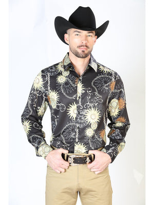 Black Gold Casual Long Sleeve Shirt 43992 - BELLEZA'S - Black Gold Casual Long Sleeve Shirt 43992 - CABALLERO - 04399201