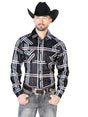 Black With Stripes Casual Long Sleeve Shirt 43927 - BELLEZA'S - Black With Stripes Casual Long Sleeve Shirt 43927 - Men's Shirt - 04392701