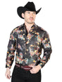 Black/Multicolor Casual Long Sleeve Shirt 43813 - BELLEZA'S - Black/Multicolor Casual Long Sleeve Shirt 43813 - CABALLERO - 04381301