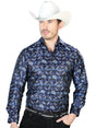 Blue Casual Long Sleeve Shirt 43747 - BELLEZA'S - Blue Casual Long Sleeve Shirt 43747 - CABALLERO - 04374701