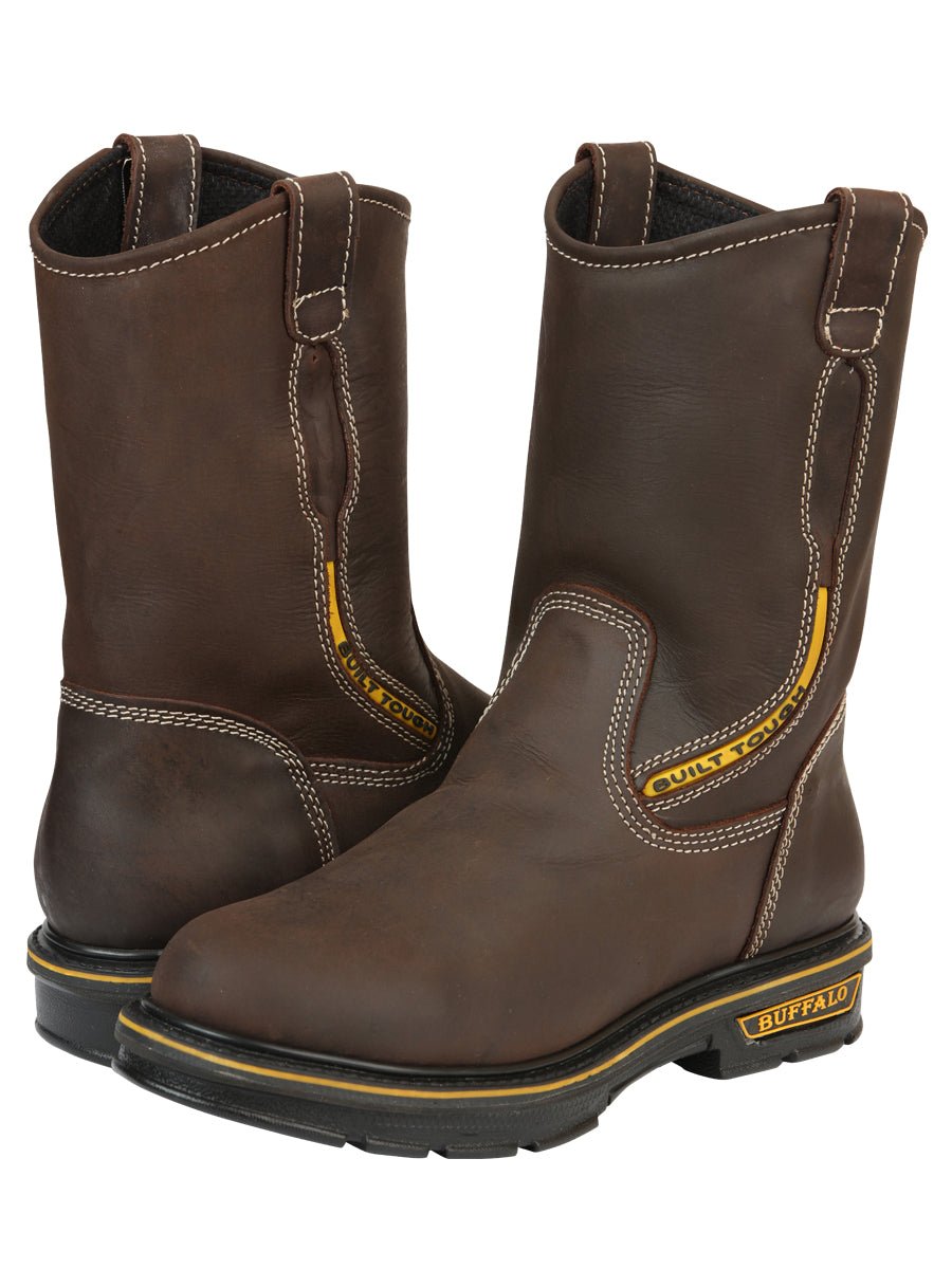 Buffalo & Bull Men’s Work Boots - Brown 123034 - BELLEZA'S - Buffalo & Bull Men’s Work Boots - Brown 123034 - CABALLERO - 12303401