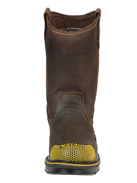 Buffalo & Bull Men’s Work Boots - Brown/Yellow 123031 - BELLEZA'S - Buffalo & Bull Men’s Work Boots - Brown/Yellow 123031 - CABALLERO - 12303101