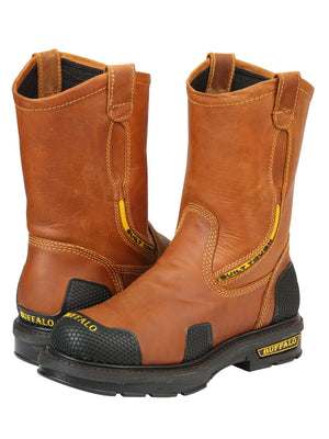 Buffalo & Bull Men’s Work Boots - Honey 123029 - BELLEZA'S - Buffalo & Bull Men’s Work Boots - Honey 123029 - CABALLERO - 12302901