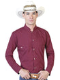 Burgandy Charro Long Sleeve Shirt 124909 - BELLEZA'S - Burgandy Charro Long Sleeve Shirt 124909 - CABALLERO - 12490901