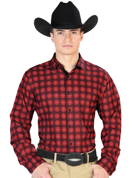 Burgundy Casual Long Sleeve Shirt 126263 - BELLEZA'S - Burgundy Casual Long Sleeve Shirt 126263 - CABALLERO - 12626301