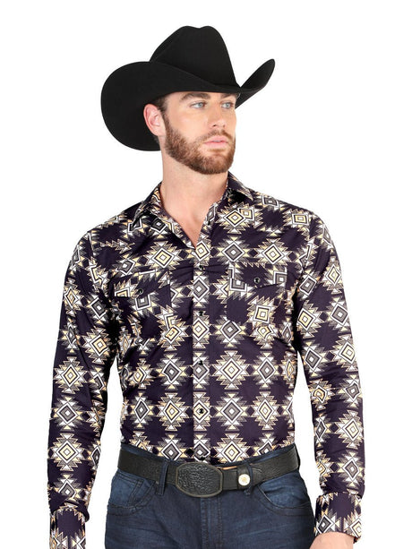 Casual Long - Sleeve Shirt by El General Black 44402 - BELLEZA'S - Casual Long - Sleeve Shirt by El General Black 44402 - CABALLERO - 04440201