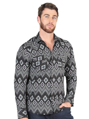 Casual Long - Sleeve Shirt by El General Black 44432 - BELLEZA'S - Casual Long - Sleeve Shirt by El General Black 44432 - CABALLERO - 04443201