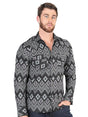 Casual Long - Sleeve Shirt by El General Black 44432 - BELLEZA'S - Casual Long - Sleeve Shirt by El General Black 44432 - CABALLERO - 04443201