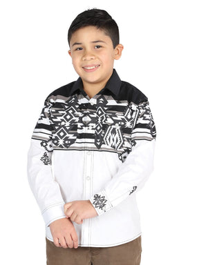 Casual Long - Sleeve Shirt by El General Black 44505 - BELLEZA'S - Casual Long - Sleeve Shirt by El General Black 44505 - NIÑO - 04450501