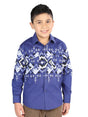 Casual Long - Sleeve Shirt by El General Blue 44464 - BELLEZA'S - Casual Long - Sleeve Shirt by El General Blue 44464 - NIÑO - 04446401