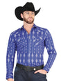 Casual Long - Sleeve Shirt by El General Blue/White 44434 - BELLEZA'S - Casual Long - Sleeve Shirt by El General Blue/White 44434 - CABALLERO - 04443401