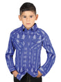 Casual Long - Sleeve Shirt by El General Blue/White 44440 - BELLEZA'S - Casual Long - Sleeve Shirt by El General Blue/White 44440 - NIÑO - 04444001