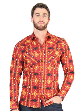 Casual Long - Sleeve Shirt by El General Brick 44400 - BELLEZA'S - Casual Long - Sleeve Shirt by El General Brick 44400 - CABALLERO - 04440001