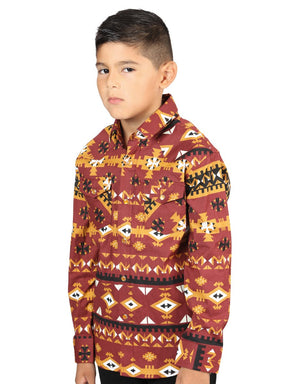 Casual Long - Sleeve Shirt by El General Brick 44445 - BELLEZA'S - Casual Long - Sleeve Shirt by El General Brick 44445 - NIÑO - 04444501