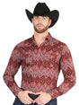 Casual Long - Sleeve Shirt by El General Burgundy 44431 - BELLEZA'S - Casual Long - Sleeve Shirt by El General Burgundy 44431 - CABALLERO - 04443101