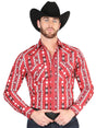 Casual Long - Sleeve Shirt by El General Red 44401 - BELLEZA'S - Casual Long - Sleeve Shirt by El General Red 44401 - CABALLERO - 04440101