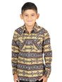 Casual Long - Sleeve Shirt by El General Yellow 44412 - BELLEZA'S - Casual Long - Sleeve Shirt by El General Yellow 44412 - NIÑO - 04441201