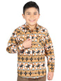 Casual Long - Sleeve Shirt by El General Yellow 44493 - BELLEZA'S - Casual Long - Sleeve Shirt by El General Yellow 44493 - NIÑO - 04449301