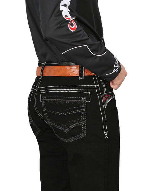 Centenario Bootcut Denim Jeans - Black 44966 - BELLEZA'S - Centenario Bootcut Denim Jeans - Black 44966 - Men's Pants - 04496601