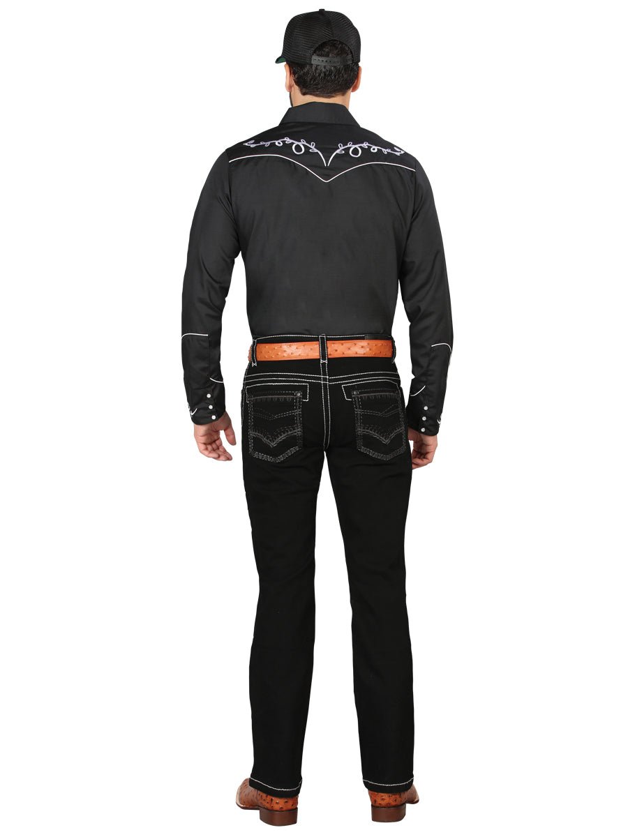 Centenario Bootcut Denim Jeans - Black 44966 - BELLEZA'S - Centenario Bootcut Denim Jeans - Black 44966 - Men's Pants - 04496601