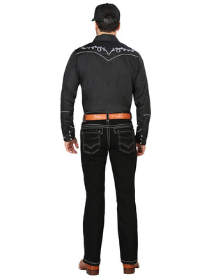 Centenario Bootcut Denim Jeans - Black 44966 - BELLEZA'S - Centenario Bootcut Denim Jeans - Black 44966 - Men's Pants - 04496601