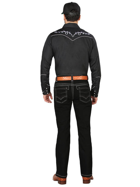 Centenario Bootcut Denim Jeans - Black 44966 - BELLEZA'S - Centenario Bootcut Denim Jeans - Black 44966 - Men's Pants - 04496601