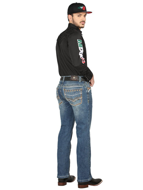 Centenario Bootcut Denim Jeans - Dark Blue 44967 - BELLEZA'S - Centenario Bootcut Denim Jeans - Dark Blue 44967 - Men's Pants - 04496701