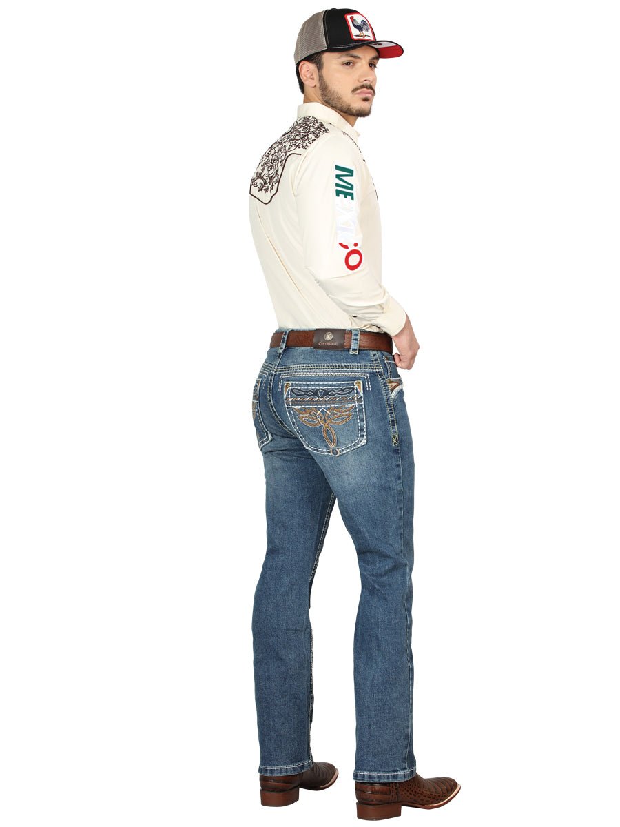 Centenario Bootcut Denim Jeans - Dark Blue 44969 - BELLEZA'S - Centenario Bootcut Denim Jeans - Dark Blue 44969 - Men's Pants - 04496901