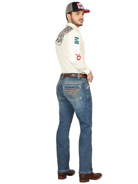 Centenario Bootcut Denim Jeans - Dark Blue 44969 - BELLEZA'S - Centenario Bootcut Denim Jeans - Dark Blue 44969 - Men's Pants - 04496901