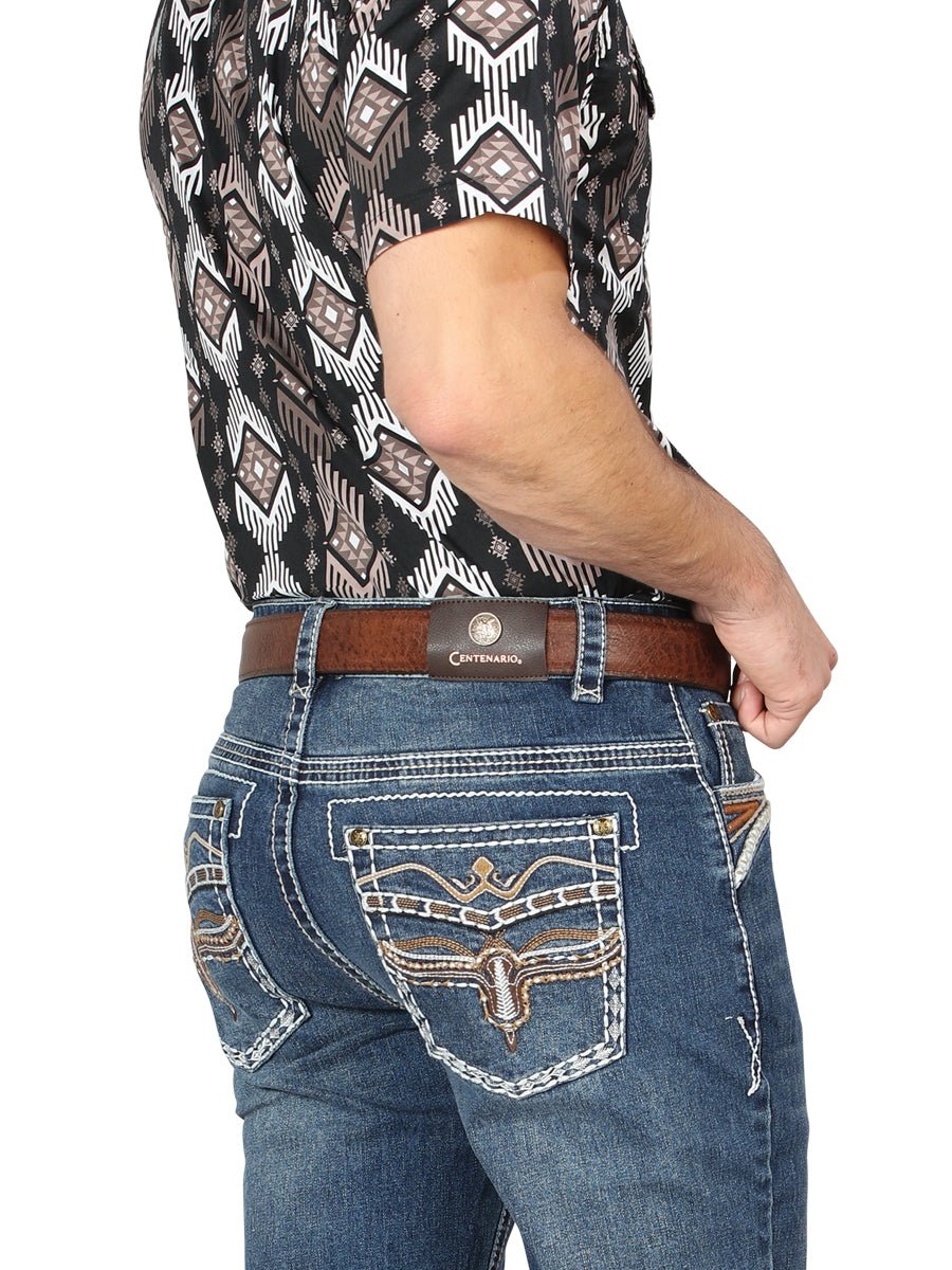 Centenario Bootcut Denim Jeans - Dark Blue 44970 - BELLEZA'S - Centenario Bootcut Denim Jeans - Dark Blue 44970 - Men's Pants - 04497001