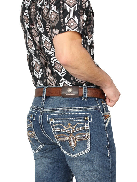 Centenario Bootcut Denim Jeans - Dark Blue 44970 - BELLEZA'S - Centenario Bootcut Denim Jeans - Dark Blue 44970 - Men's Pants - 04497001