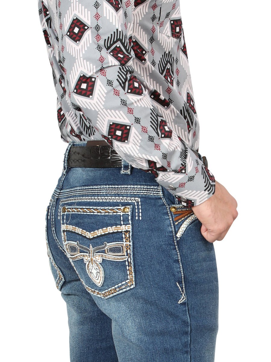 Centenario Bootcut Denim Jeans - Dark Blue 44974 - BELLEZA'S - Centenario Bootcut Denim Jeans - Dark Blue 44974 - Men's Pants - 04497401