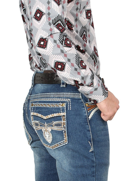 Centenario Bootcut Denim Jeans - Dark Blue 44974 - BELLEZA'S - Centenario Bootcut Denim Jeans - Dark Blue 44974 - Men's Pants - 04497401