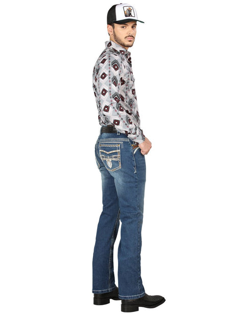 Centenario Bootcut Denim Jeans - Dark Blue 44974 - BELLEZA'S - Centenario Bootcut Denim Jeans - Dark Blue 44974 - Men's Pants - 04497401