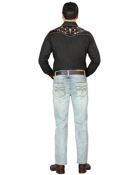 Centenario Bootcut Denim Jeans - Light Blue 44975 - BELLEZA'S - Centenario Bootcut Denim Jeans - Light Blue 44975 - Men's Pants - 04497501