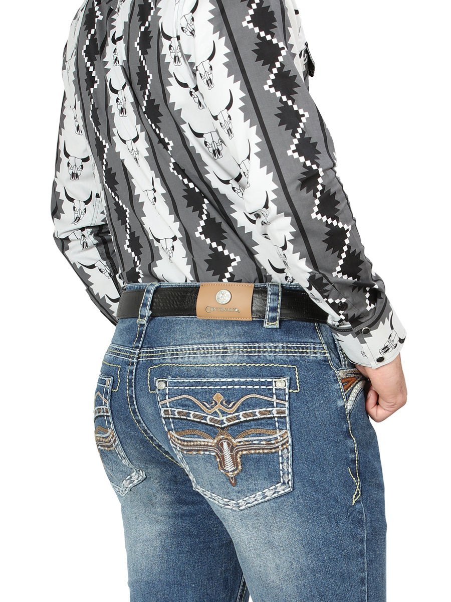 Centenario Bootcut Denim Jeans - Medium Blue 44971 - BELLEZA'S - Centenario Bootcut Denim Jeans - Medium Blue 44971 - Men's Pants - 04497101