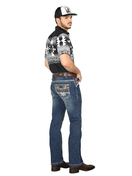 Centenario Bootcut Denim Jeans - Medium Blue 44973 - BELLEZA'S - Centenario Bootcut Denim Jeans - Medium Blue 44973 - Men's Pants - 04497301