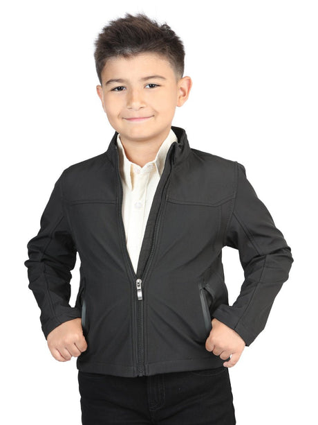 Centenario Kids Black Poly Jacket 127082 - BELLEZA'S - Centenario Kids Black Poly Jacket 127082 - NIÑO - 12708201