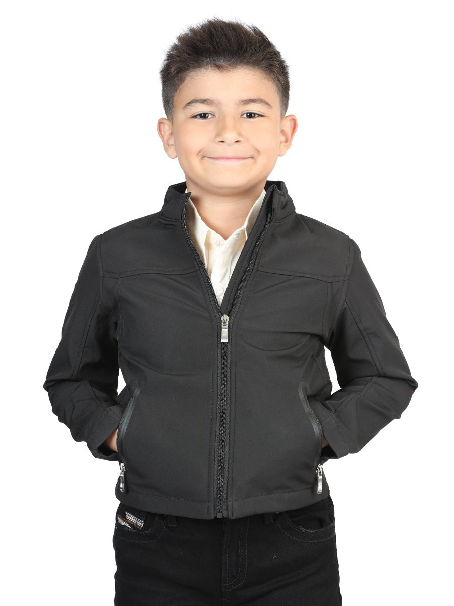 Centenario Kids Black Poly Jacket 127085 - BELLEZA'S - Centenario Kids Black Poly Jacket 127085 - NIÑO - 12708501