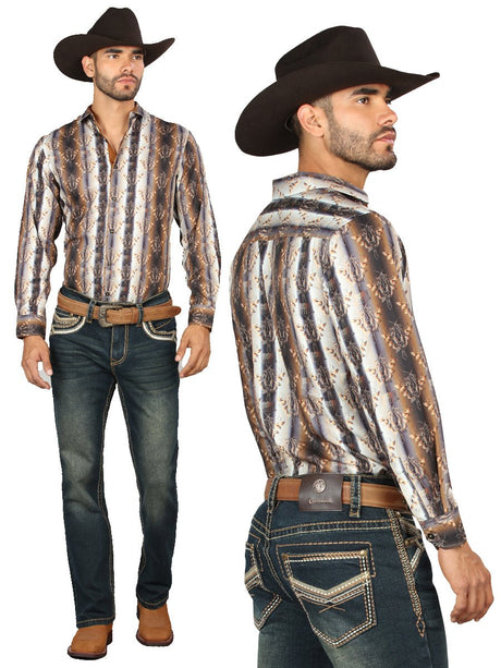 Centenario Men's Tinted Green Denim with Embroidered Details 45315 - BELLEZA'S - Centenario Men's Tinted Green Denim with Embroidered Details 45315 - Men's Pants - 04531501