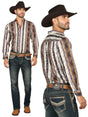 Centenario Men's Tinted Green Denim with Embroidered Details 45315 - BELLEZA'S - Centenario Men's Tinted Green Denim with Embroidered Details 45315 - Men's Pants - 04531501
