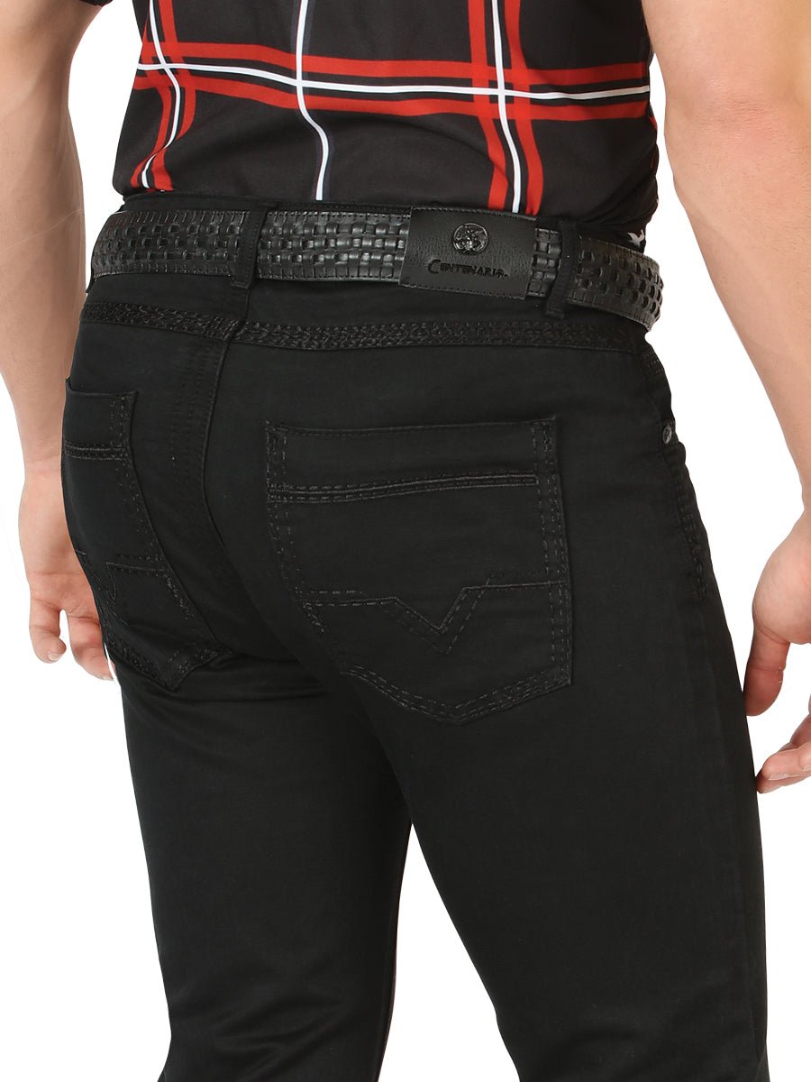 Centenario Slim Fit Denim Pants - Black 45540 - BELLEZA'S - Centenario Slim Fit Denim Pants - Black 45540 - CABALLERO - 04554001