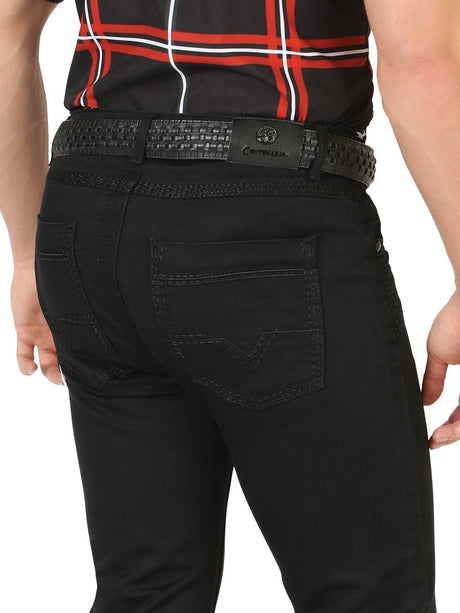 Centenario Slim Fit Denim Pants - Black 45540 - BELLEZA'S - Centenario Slim Fit Denim Pants - Black 45540 - CABALLERO - 04554001