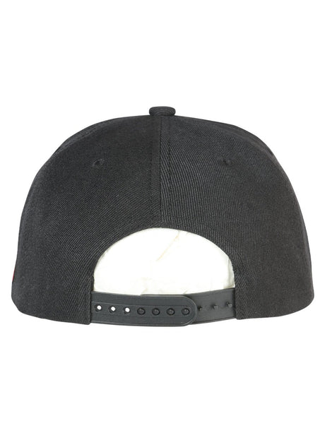 Chihuahua Black Embroidered Polyester Snap Back Cap 'El General' 44785 - BELLEZA'S - Chihuahua Black Embroidered Polyester Snap Back Cap 'El General' 44785 - Caps - 04478501
