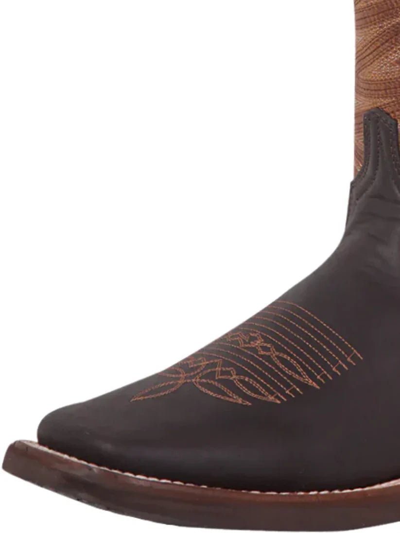 Classic Bovine Leather Rodeo Boots for Men 'El General' *CHOCO-43000* - BELLEZA'S - Classic Bovine Leather Rodeo Boots for Men 'El General' *CHOCO-43000* - Bota Para Hombre - 43000 6