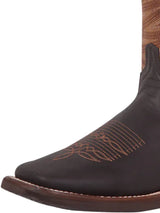 Classic Bovine Leather Rodeo Boots for Men 'El General' *CHOCO-43000* - BELLEZA'S - Classic Bovine Leather Rodeo Boots for Men 'El General' *CHOCO-43000* - Bota Para Hombre - 43000 6