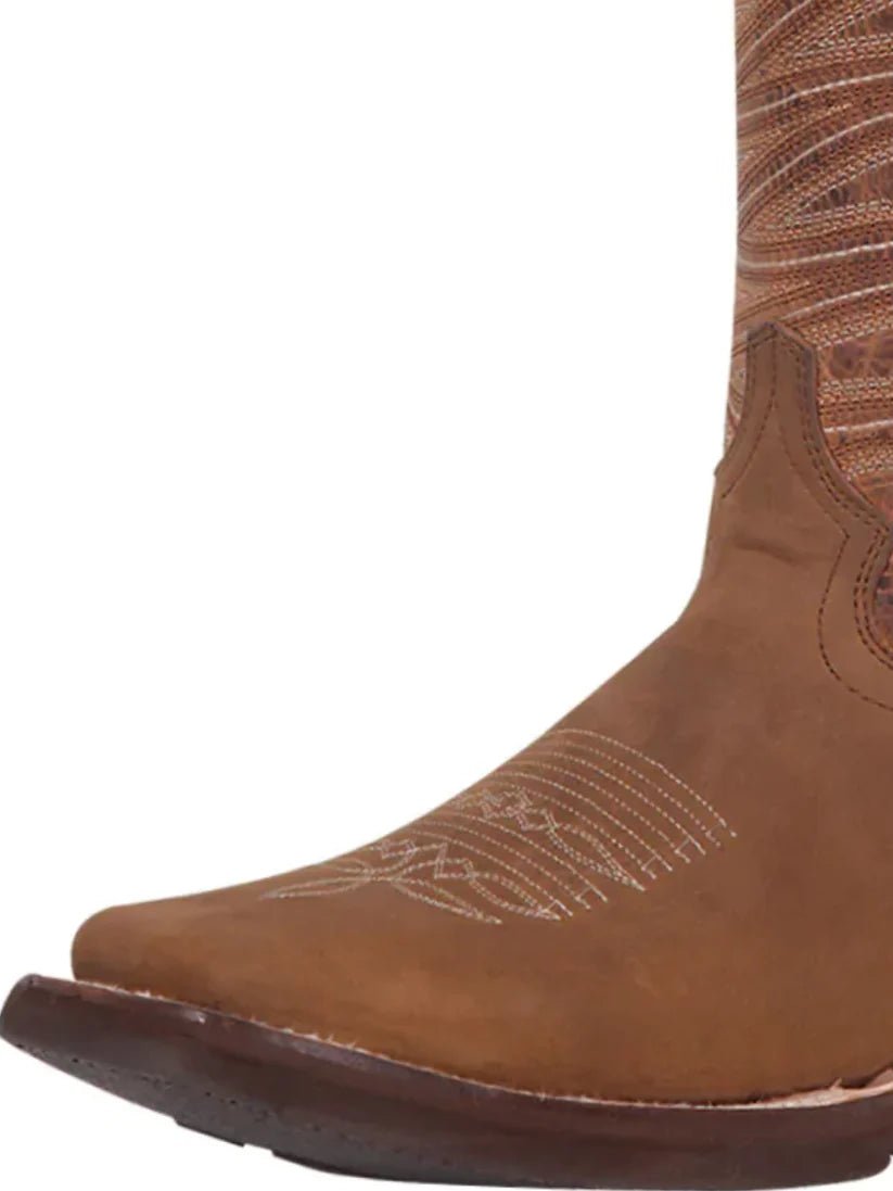 Classic Bovine Leather Rodeo Boots for Men 'El General' *TAN-43001* - BELLEZA'S - Classic Bovine Leather Rodeo Boots for Men 'El General' *TAN-43001* - Bota Para Hombre - 43001 6