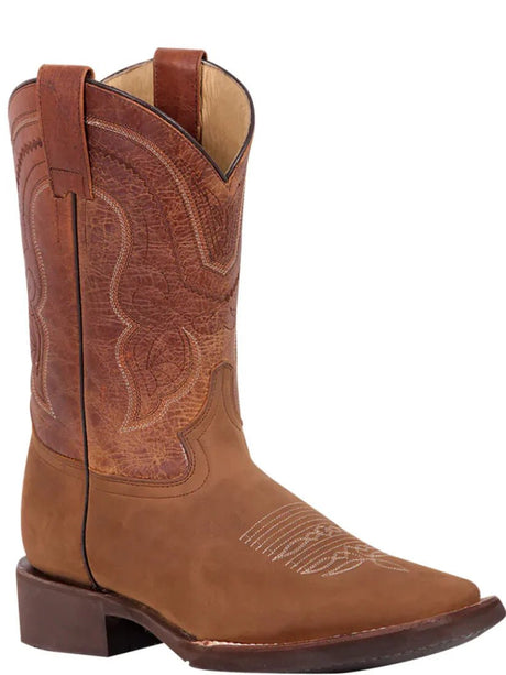 Classic Bovine Leather Rodeo Boots for Men 'El General' *TAN-43011* - BELLEZA'S - Classic Bovine Leather Rodeo Boots for Men 'El General' *TAN-43011* - Botas Para Hombres - 43011 6